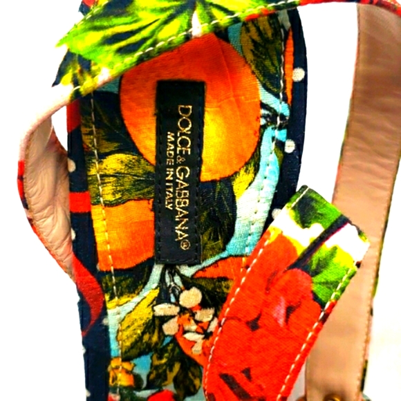 Dolce & Gabbana size 40 1/2 color multi 100% Authentic 10 inches long - Picture 9 of 15
